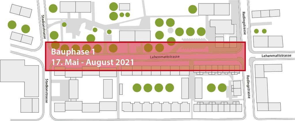 Baustart Wärmleitungen für Wärmeverbund Lehenmatt Birs